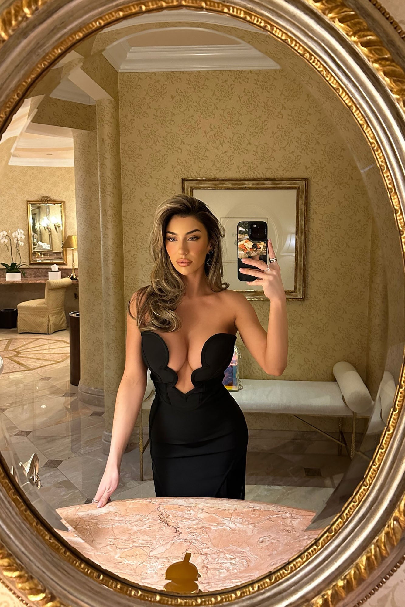 Robe Maxi Bandage de Vie Nocturne - Noir