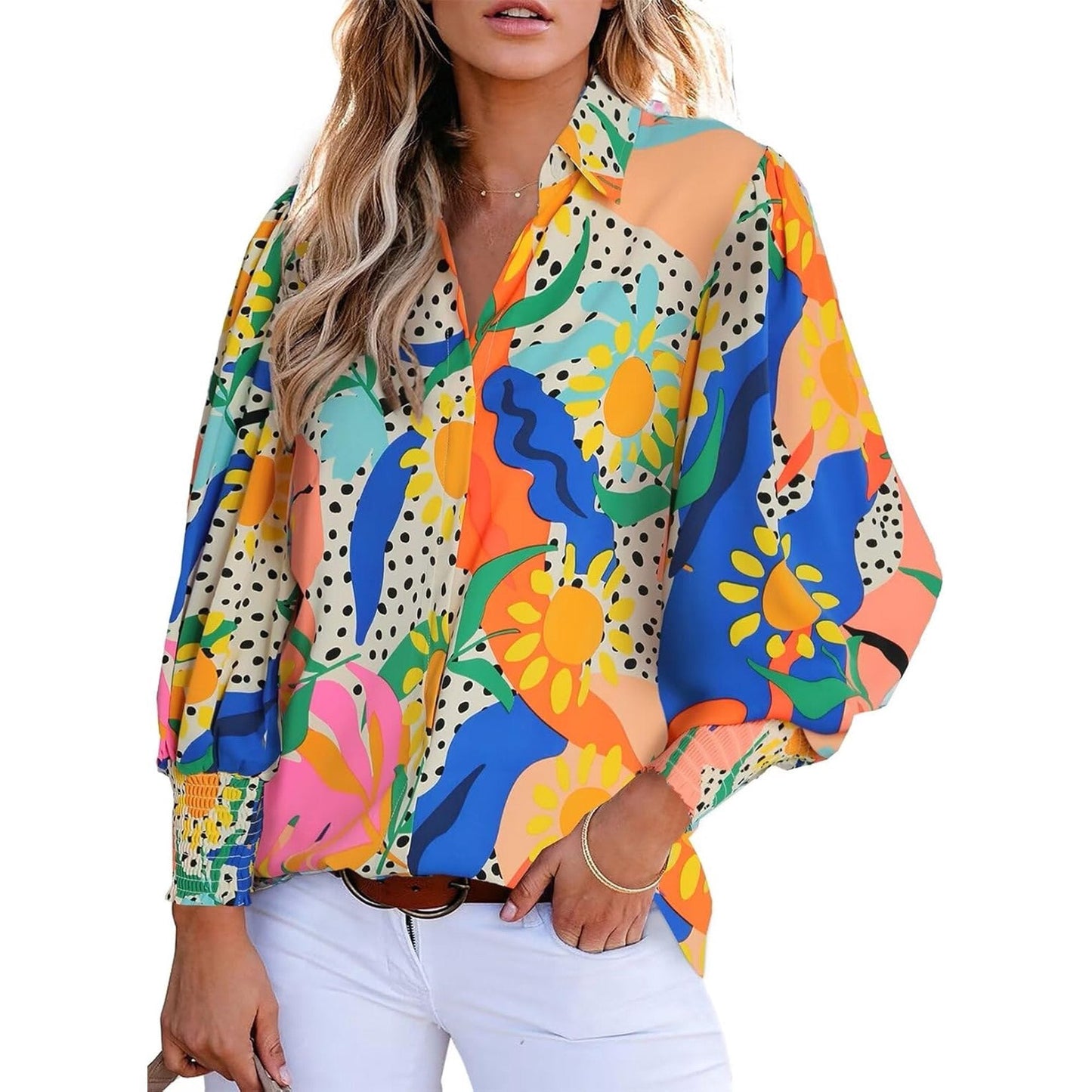 Charie | Blouse Paisley Élégante