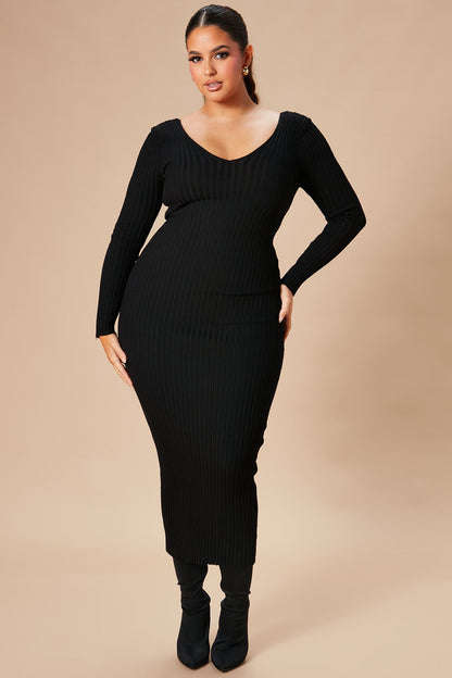 Robe Tricot Kallan - Noir