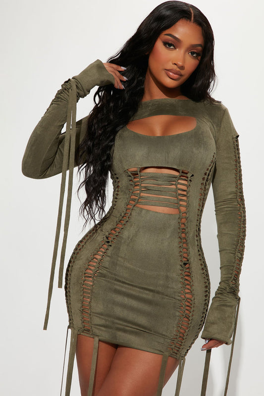 Ensemble Robe Mini Yovanna - Olive