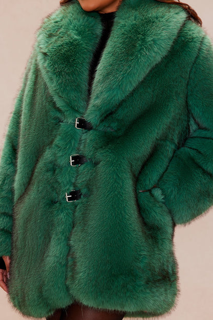 Veste en Fausse Fourrure Tundra - Vert