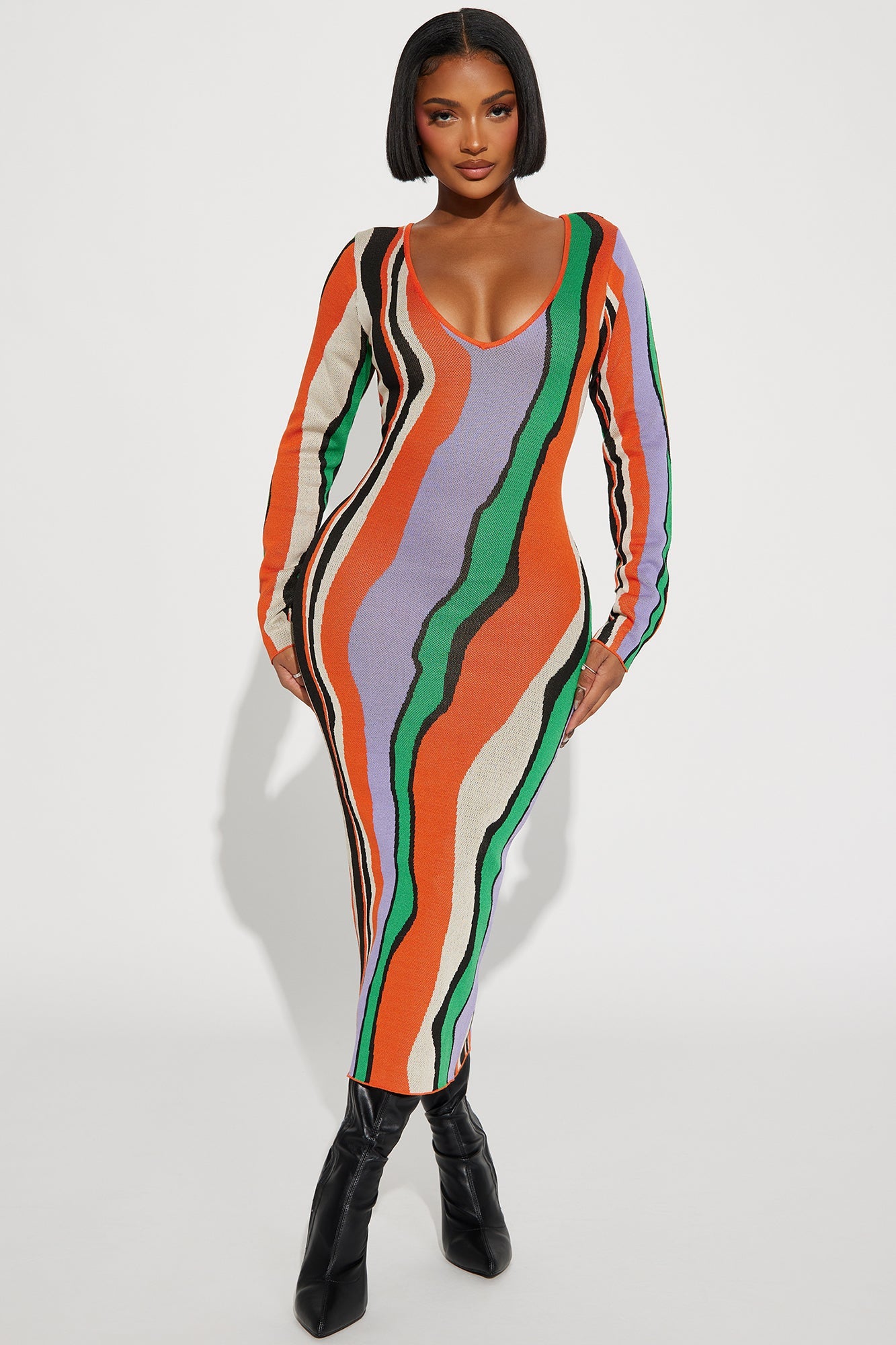 Robe Maxi Pull Sydney - Orange/combo