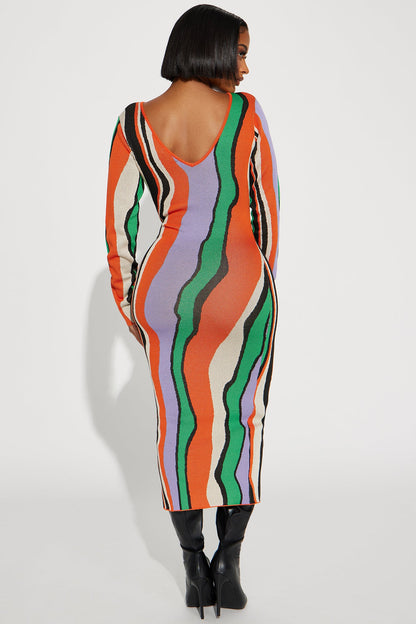 Robe Maxi Pull Sydney - Orange/combo