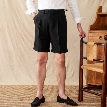 Bermudas Plissées en Seersucker à Gaufres Cagliari