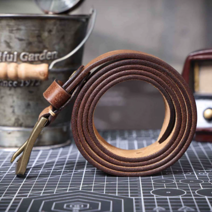 Ceinture en cuir de vache d'Amalfi