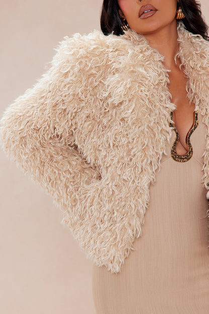 Veste en Fausse Fourrure Tahoe - Crème