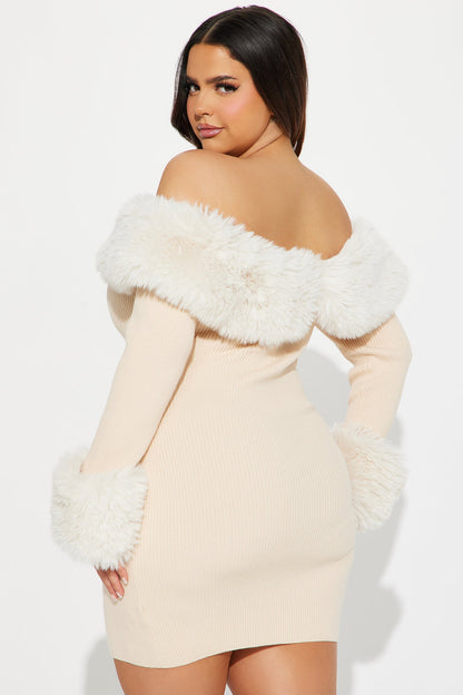 Robe Mini Pull Maci - Beige