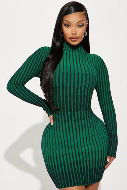 Robe Mini Pull Layla - Verte