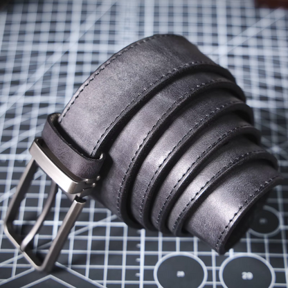 La Ceinture en Cuir Pleine Fleur Buckhorn