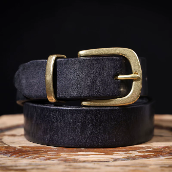 Ceinture en cuir pleine fleur Harlan