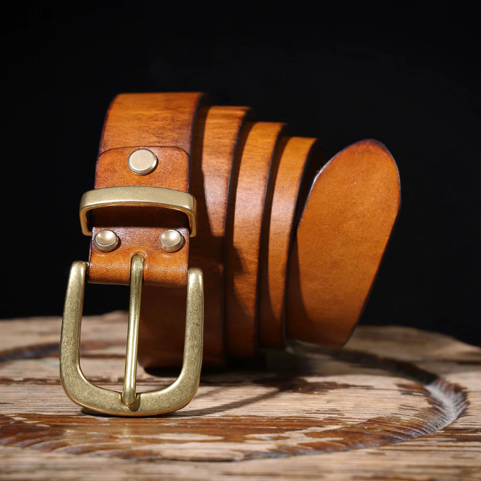 Ceinture en cuir pleine fleur Harlan