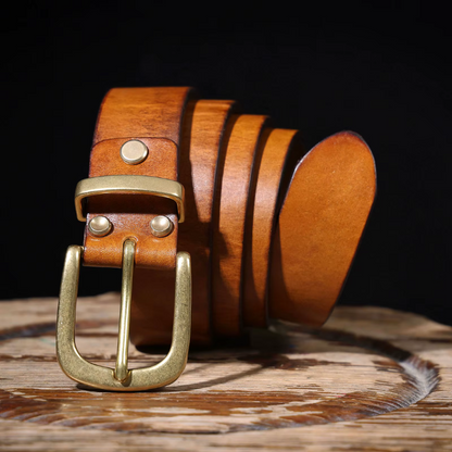 Ceinture en cuir pleine fleur Harlan