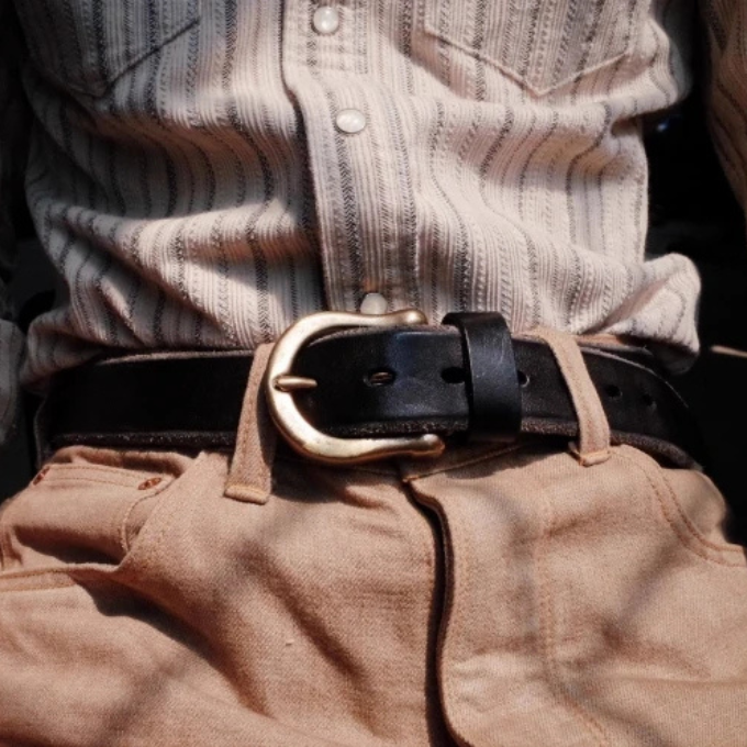 Ceinture en Cuir Pleine Fleur Ironhide