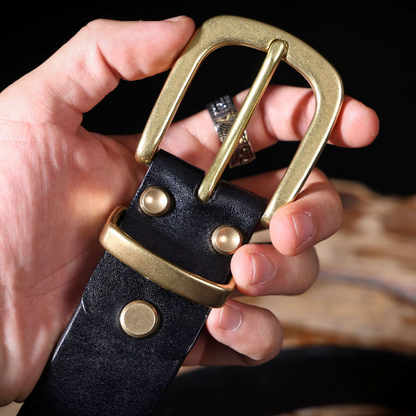 Ceinture en cuir pleine fleur Harlan