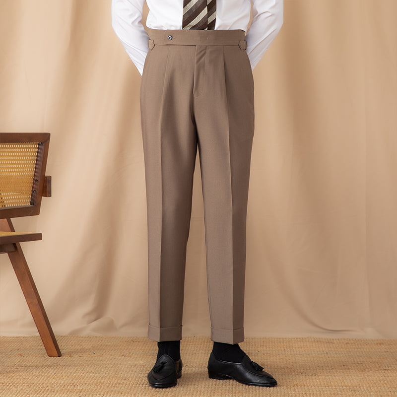 Pantalon droit à plis simples Perugia Ufficio