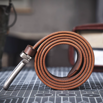 La Ceinture en Cuir Pleine Fleur Buckhorn