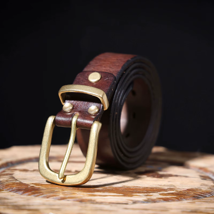 Ceinture en cuir pleine fleur Harlan