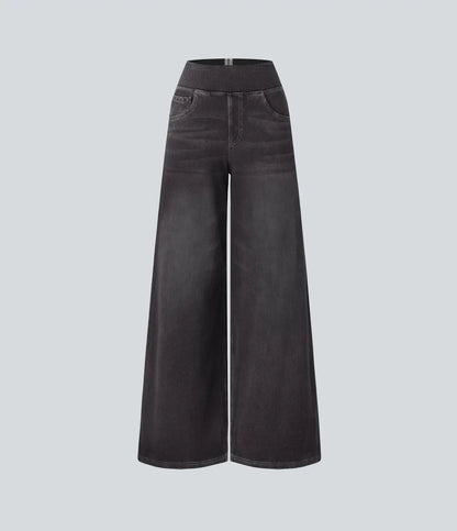 Éva - Pantalon taille haute confortable