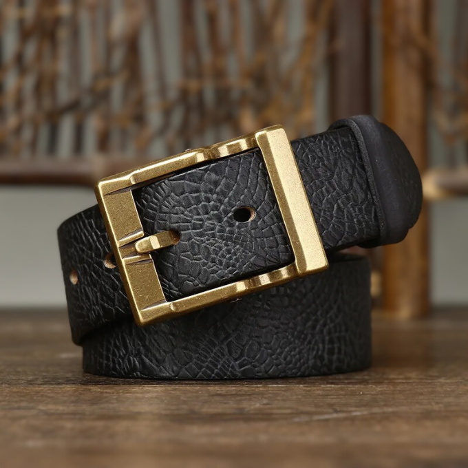 Ceinture en Cuir de Vache Héritage