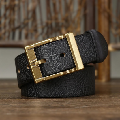 Ceinture en Cuir de Vache Héritage