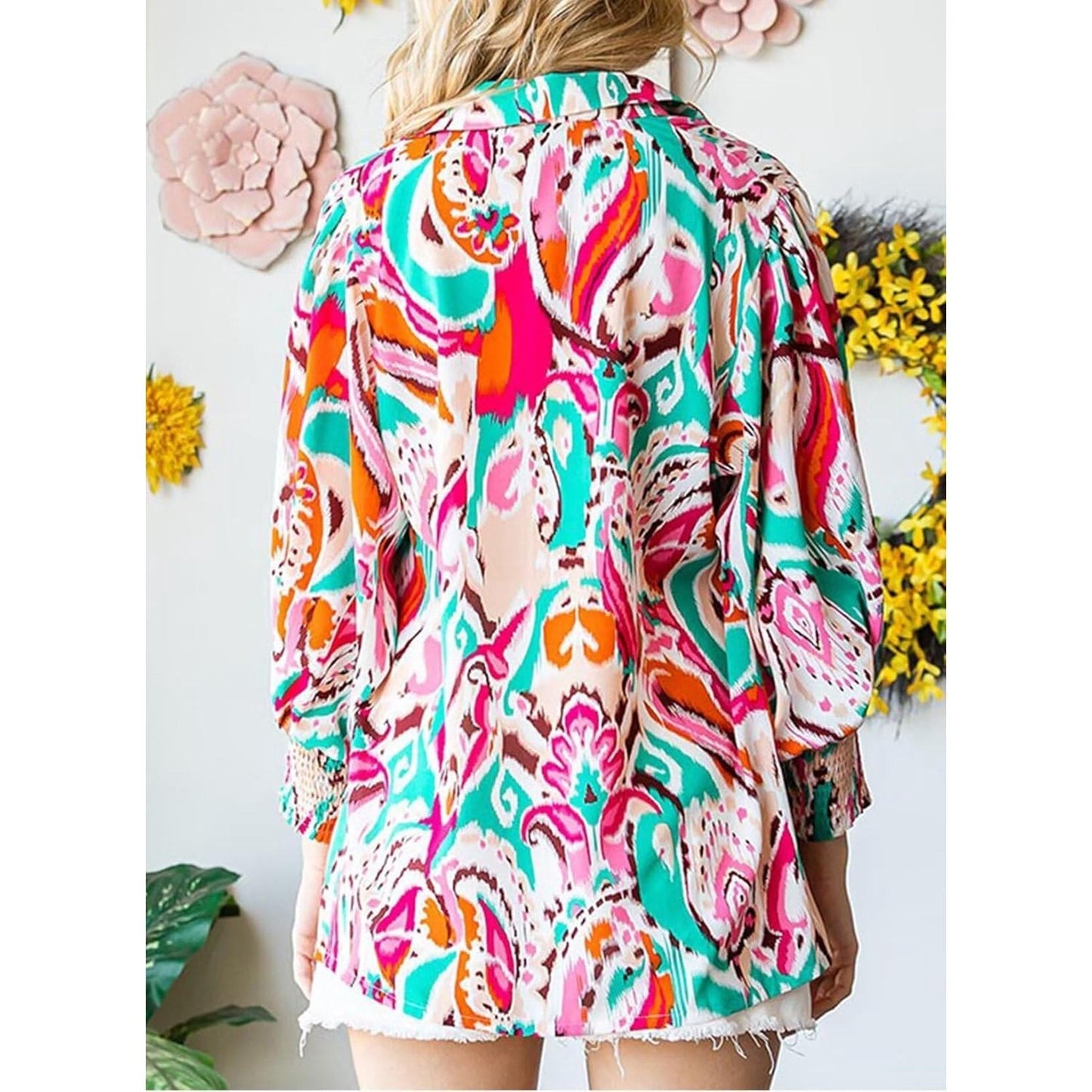 Charie | Blouse Paisley Élégante