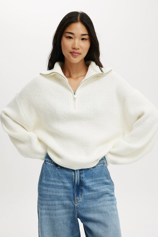 Felicia | Pull Luxe à Zip Demi