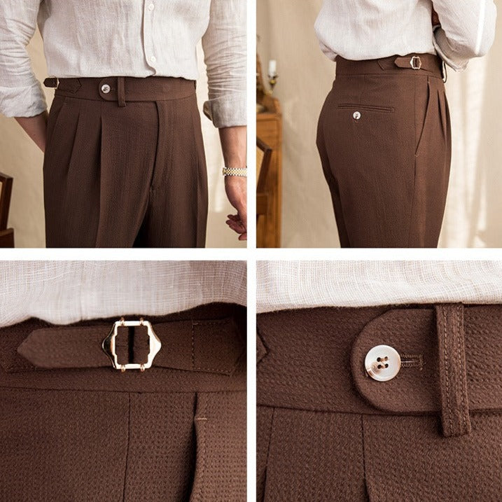 Pantalon Plissé Seersucker Monterosso