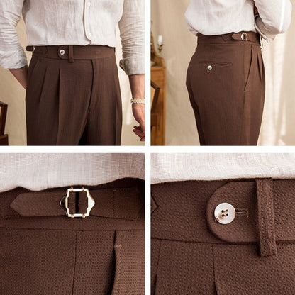 Pantalon Plissé Seersucker Monterosso