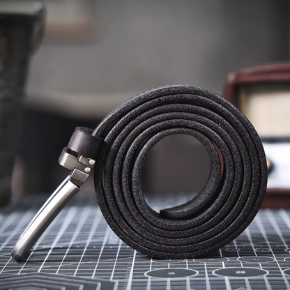 La Ceinture en Cuir Pleine Fleur Buckhorn