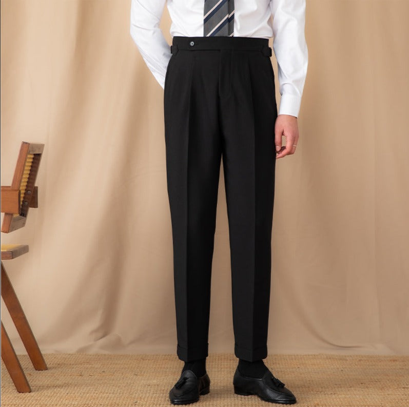 Pantalon droit à plis simples Perugia Ufficio