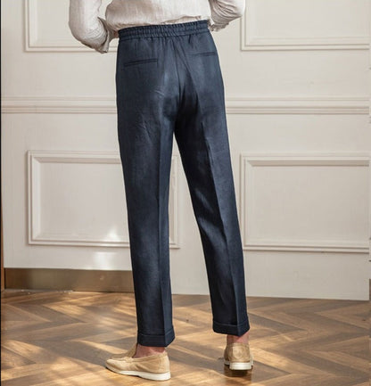 Ibiza Linen Drawstring Trousers