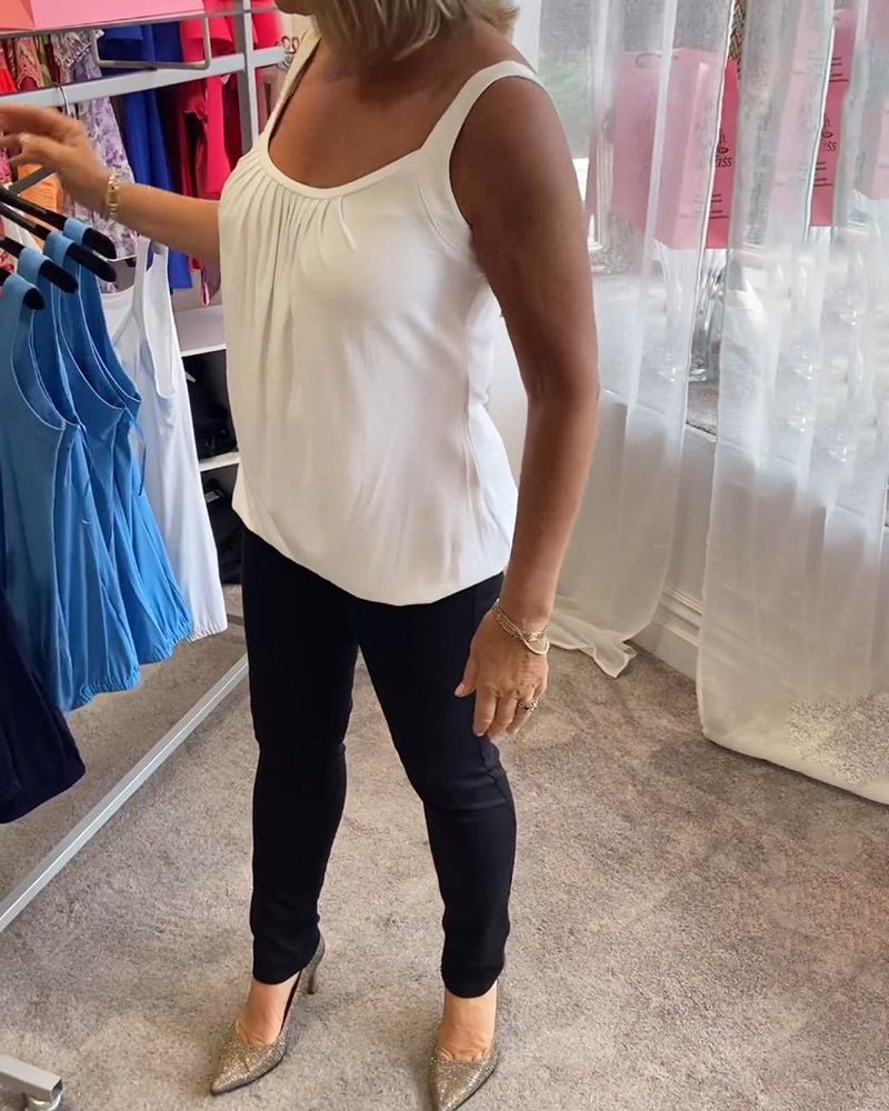 Vangie | Haut Plissé Élégant