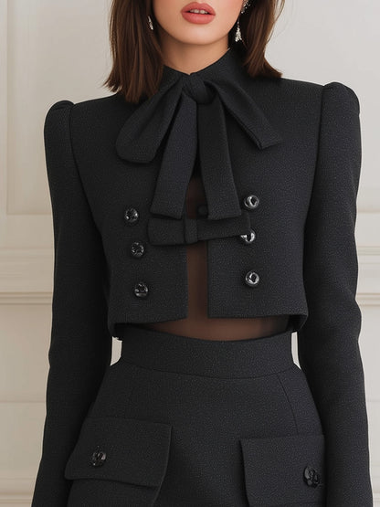 Leia - Black Bow Temperament Pocket Set