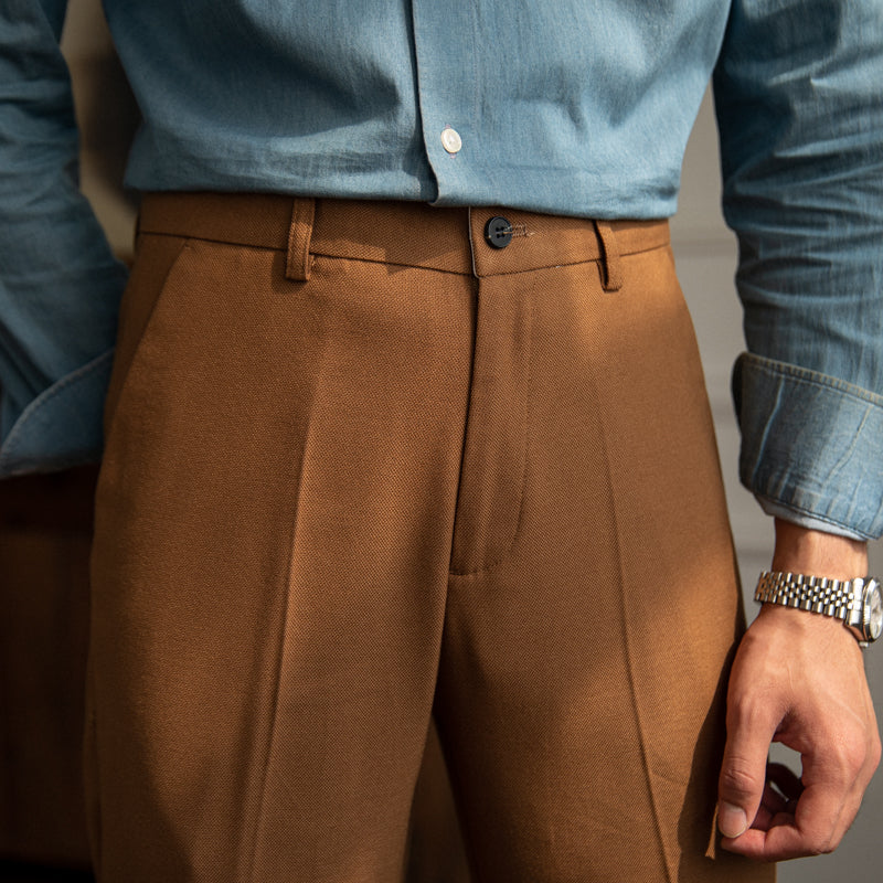 Pantalon Plissé Affûté "New York" pour le Bureau
