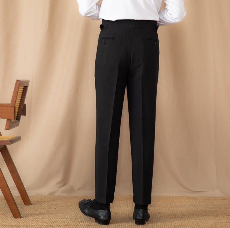 Pantalon droit à plis simples Perugia Ufficio
