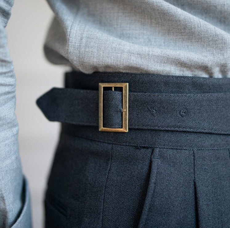 Pantalons Plissés Gurkha Droits Cipressa