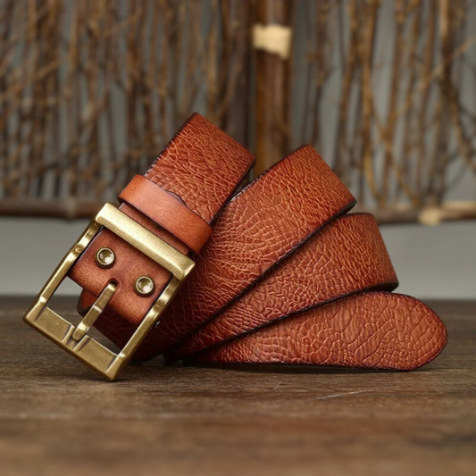 Ceinture en Cuir de Vache Héritage