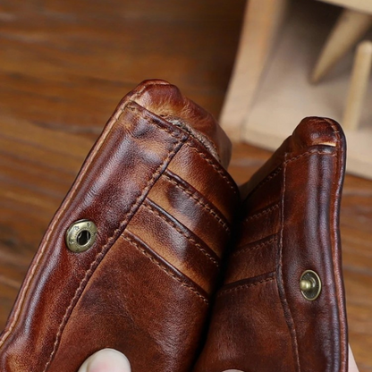 Portefeuille en cuir pleine fleur Ashmoor