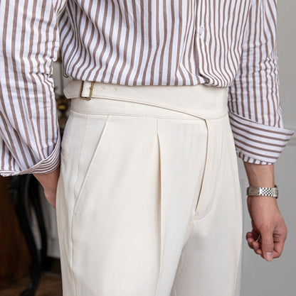 Pantalon Plissé Droit Gurkha Monza