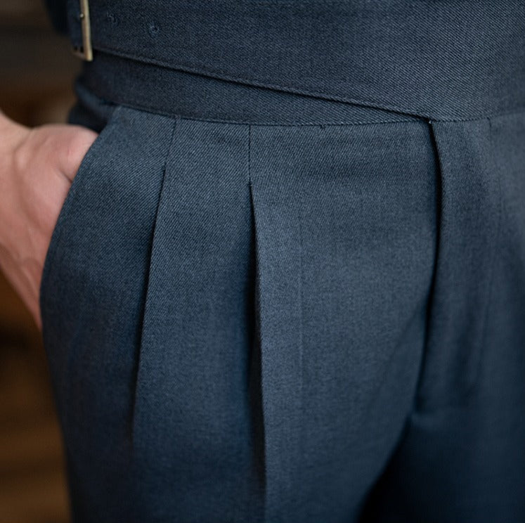 Pantalons Plissés Gurkha Droits Cipressa