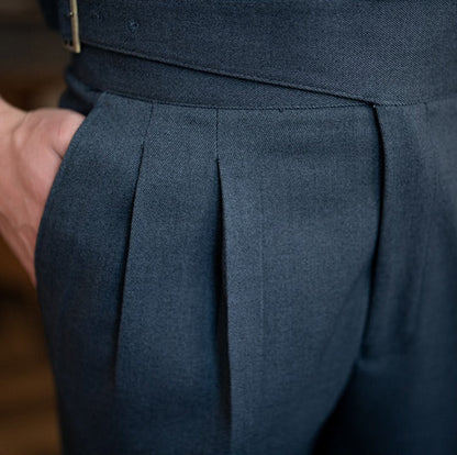 Pantalons Plissés Gurkha Droits Cipressa