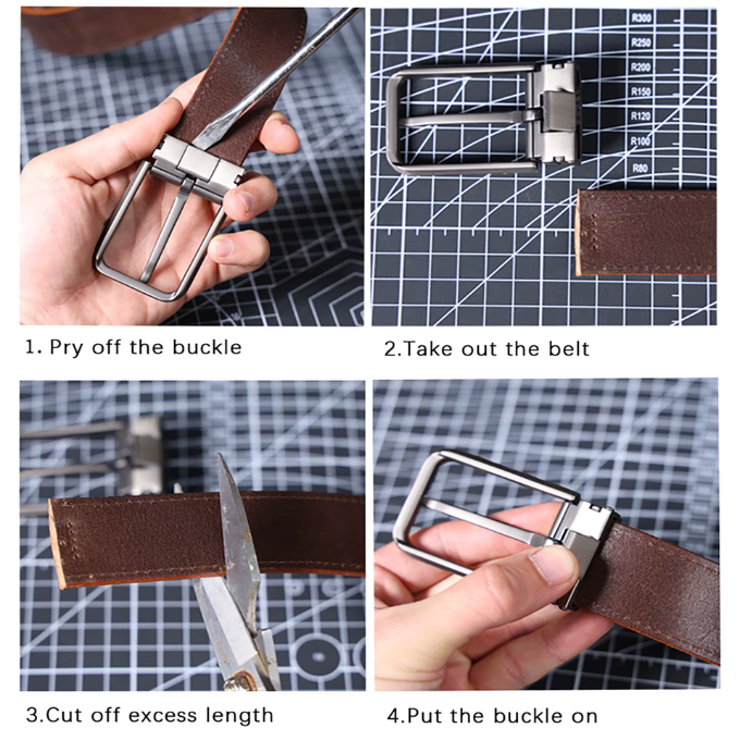 La Ceinture en Cuir Pleine Fleur Buckhorn