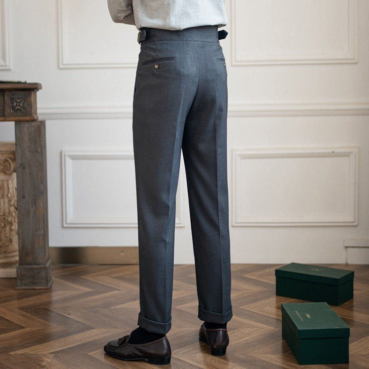 Pantalons Plissés Gurkha Droits Cipressa