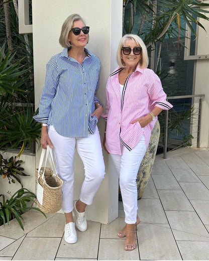 Lisette | Blouse Moderne Rayée