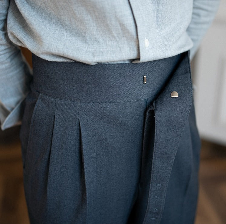 Pantalons Plissés Gurkha Droits Cipressa