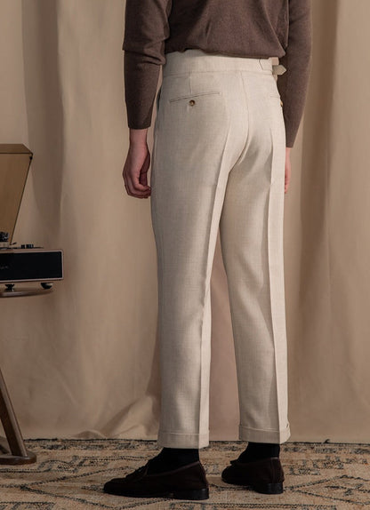 Pantalon droit à double pli Gurkha Vicenza