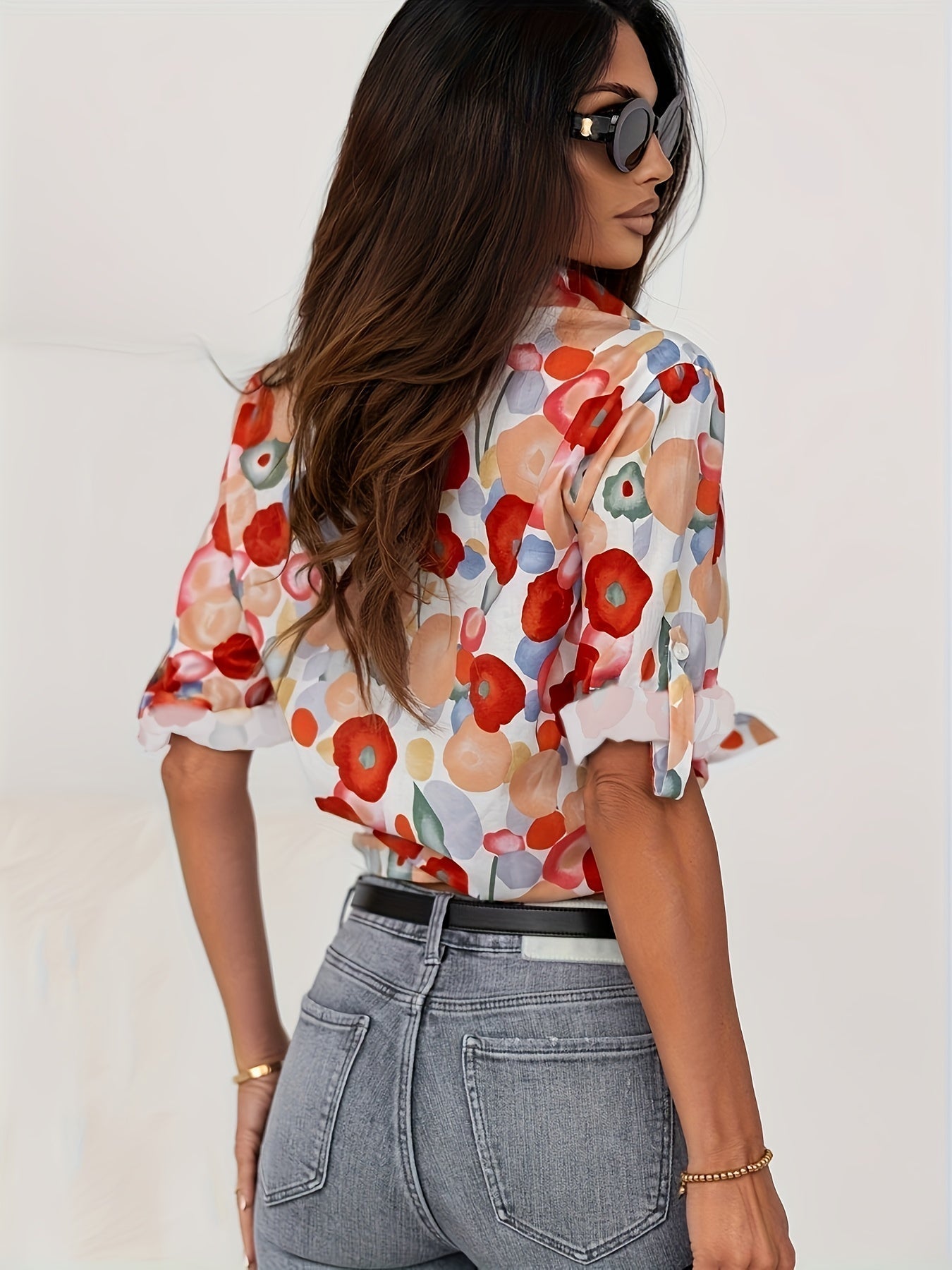 Mylene | Blouse Florale Colorée