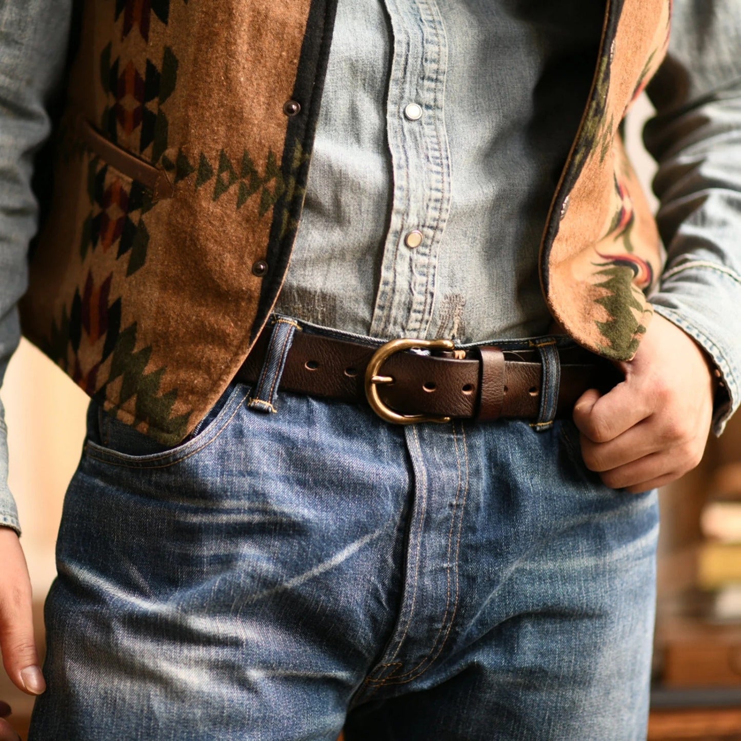 Ceinture en Cuir de Vache 100% Harrison