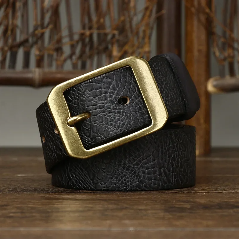 Ceinture en cuir de vache artisanale faite à la main