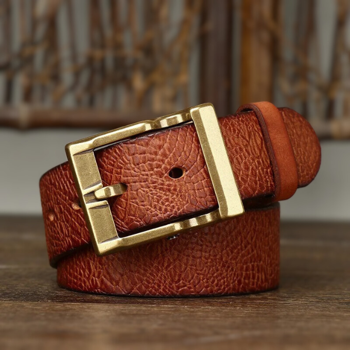 Ceinture en Cuir de Vache Héritage